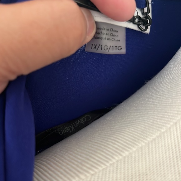 Calvin Klein Royal Blue Women's Blouse - Picture 4 of 6